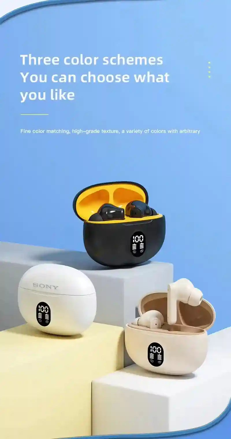 Wireless Bluetooth Earbuds with Digital Display | Tidesmit Audio Tidesmit