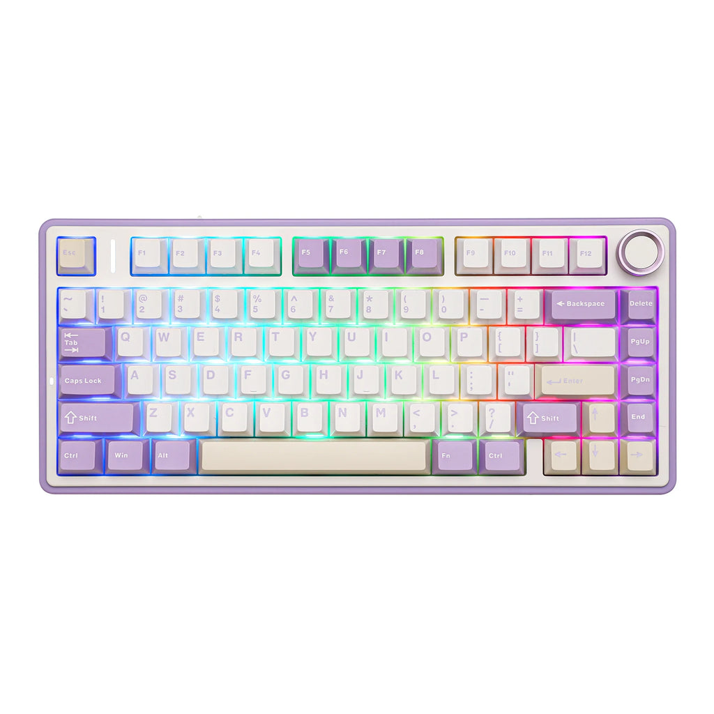 EPOMAKER x AULA F75 75% ANSI Hot-Swap Gasket Bluetooth 5.0/2.4G Wireless/Wired Mechanical Keyboard PBT Keycaps for Mac/Win
