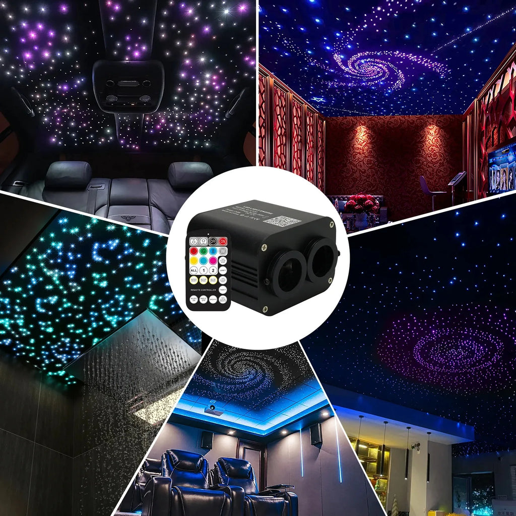 Tidesmit RGB Car Roof Star Light Kit with App Control Fiber Optic System Tidesmit