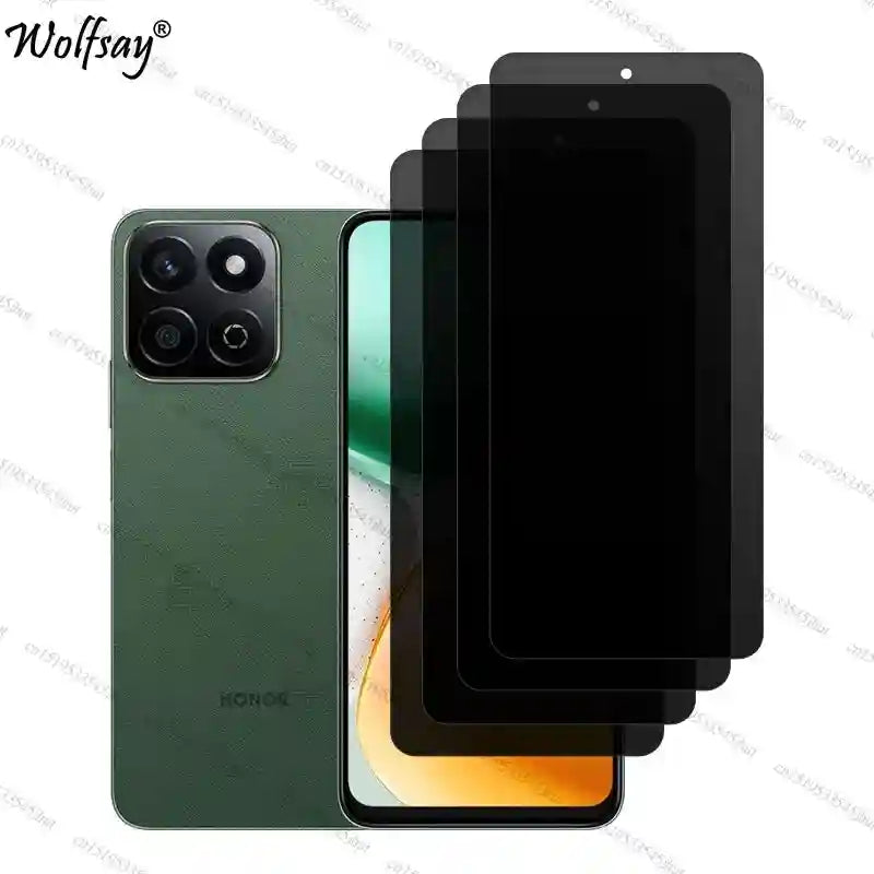 Honor X7c 5G Privacy Screen Protector - 9H Hardness Anti-Spy Glass AE 4 Front Glass Tidesmit