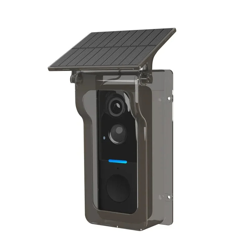 Tuya 1080P Doorbell Camera WIFI with Solar Cover 2-way Audio Intercom Video Motion Detect Waterproof Outdoor Wireless Doorbell