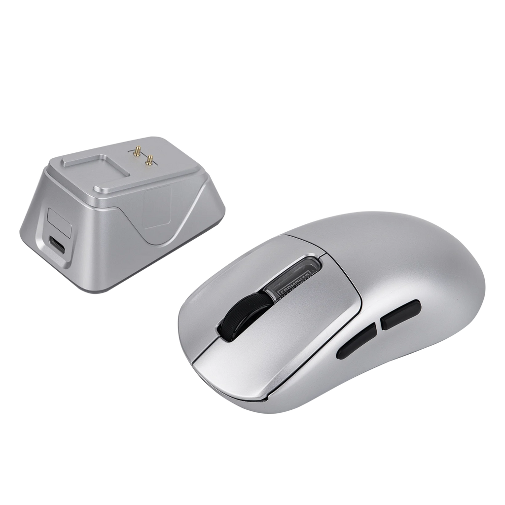 EPOMAKER NEX Pro Tri-mode Wireless Ergonomic Gaming Mouse PixArt PAW3950 Sensor with RGB Charging Dock & 8000Hz Polling/42K DPI