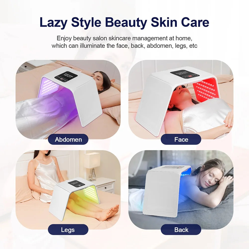 160 LEDs Foldable 7 Colors LED Photon Machine Beauty Salon Home Use LED Facial Body SPA Mask PDT Machine Face LED Mask Skin Care