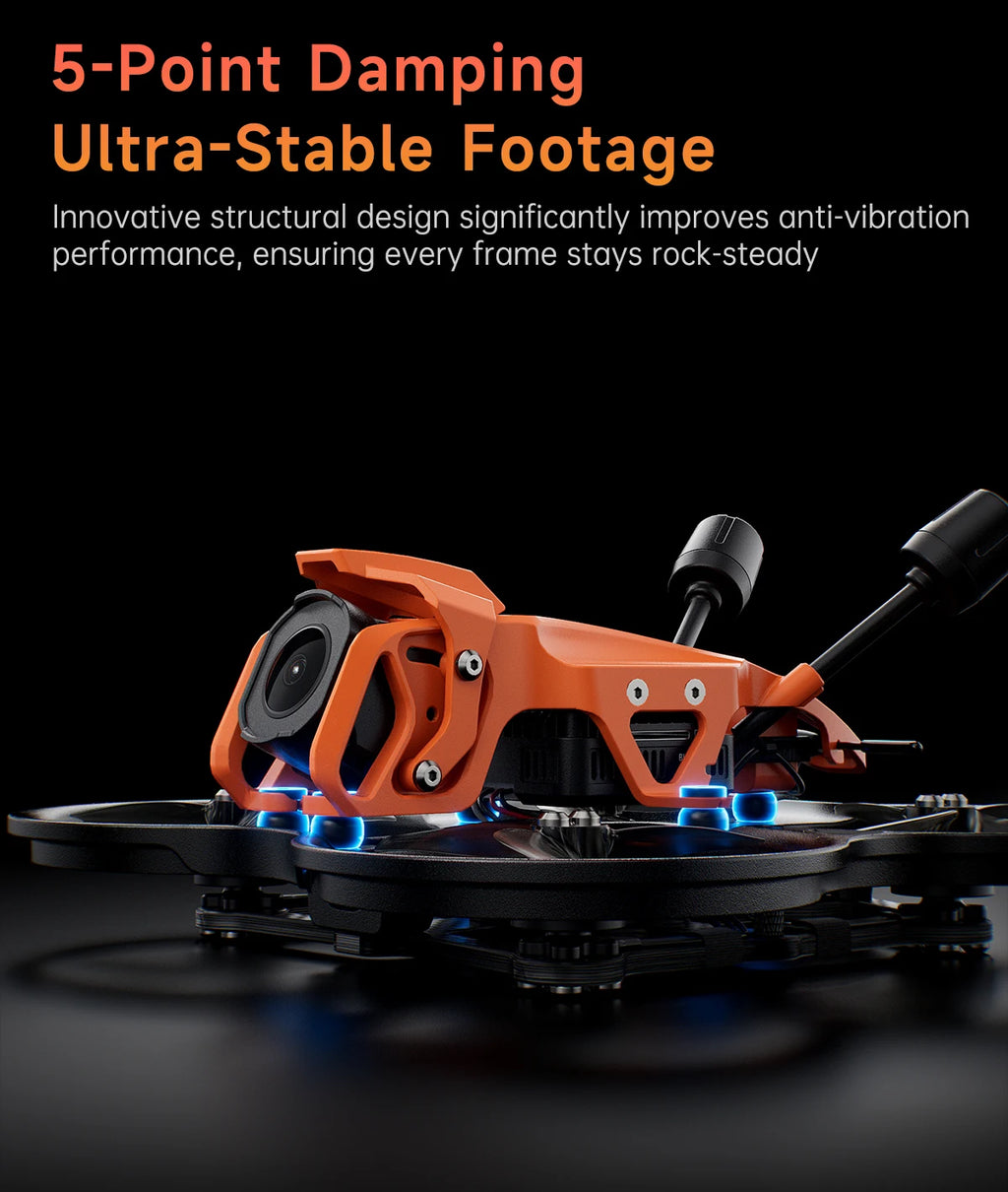 FPV Quadcopter Drone O4 Air Unit ELRS Freestyle 22-Inch Tidesmit