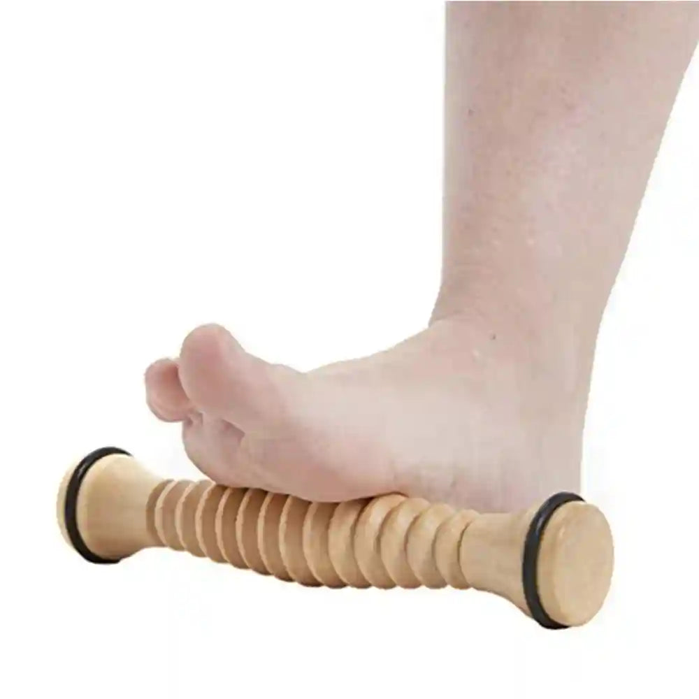 Wooden Foot Roller for Plantar Fasciitis Relief | Dual Manual Massage Tool Massage Roller Tidesmit