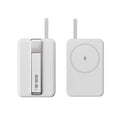 Magnetic Wireless Power Bank 10000mAh Fast Charger with Stand White 10000mAh Tidesmit