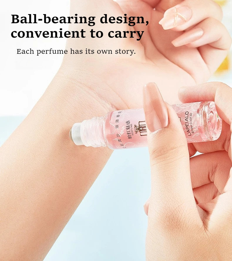 Tidesmit 6-piece 10ml roll-on perfume and deodorant gift set for women, featuring fresh long-lasting scents.