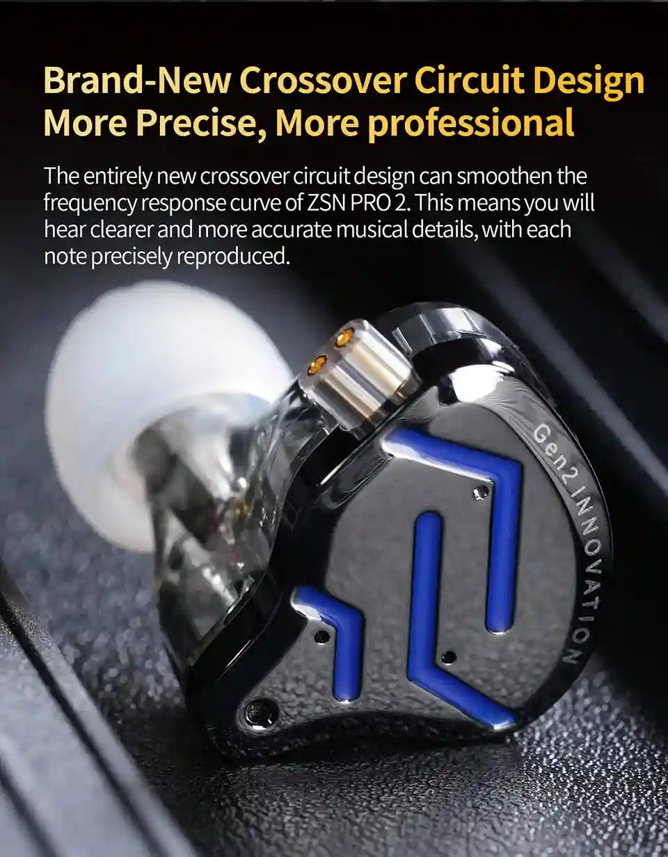 KZ ZSN Pro 2 In-Ear Monitors: Hybrid Dual Driver HiFi Audio Tidesmit