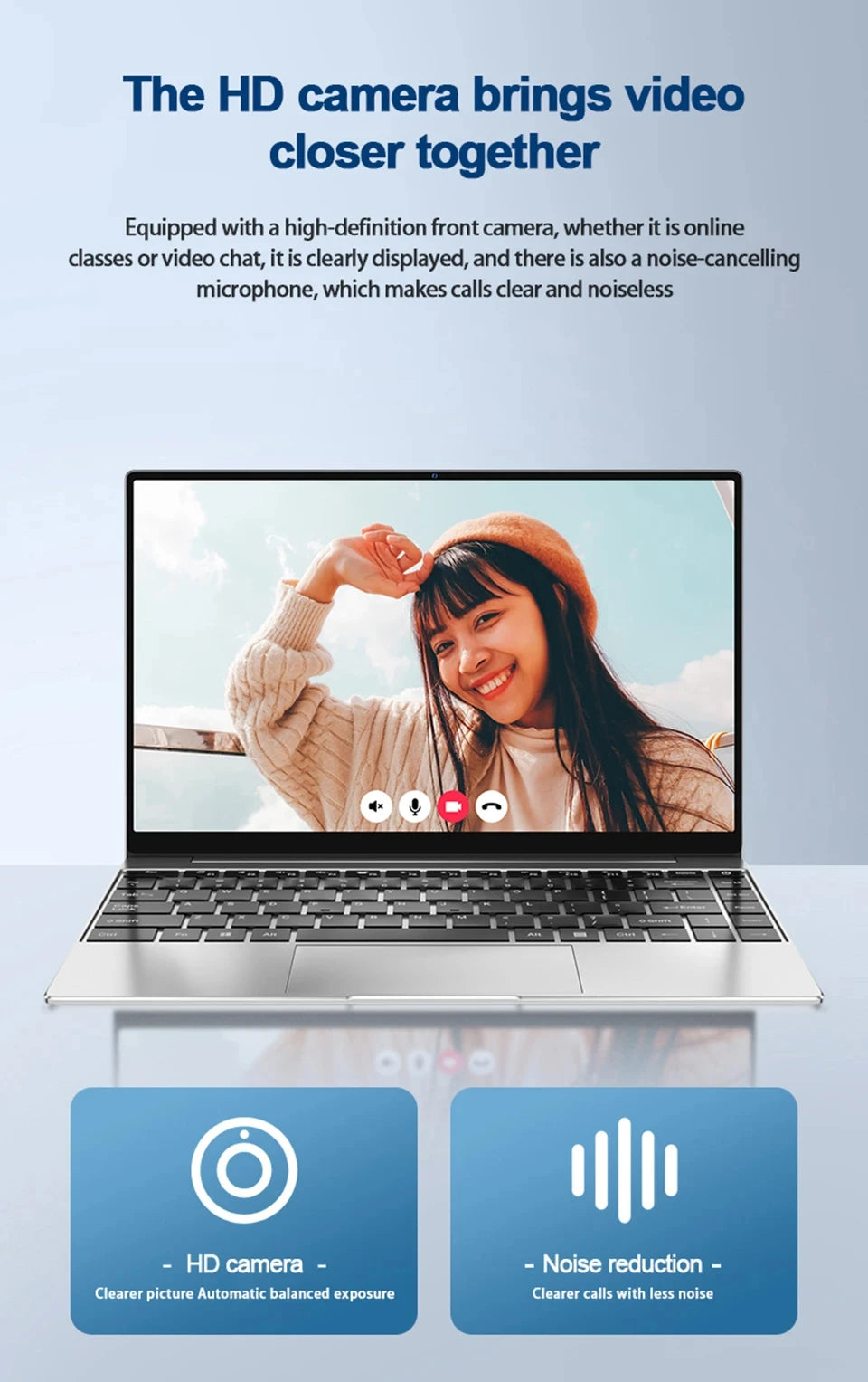 2026 New 14.1" Laptop Computer Intel N150 Windows 11 Pro 16GB RAM 1TB M.2 SSD Gaming Notebook PC 1920*1080 HD Portable Laptops