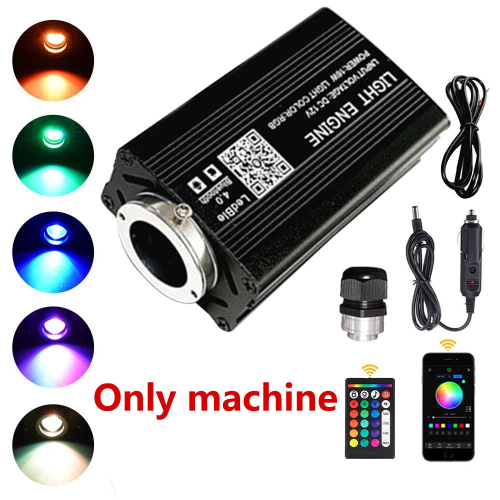 Fiber Optic Car Roof Star Light RGBW Kit - App Controlled Ceiling Lighting Only machine Tidesmit