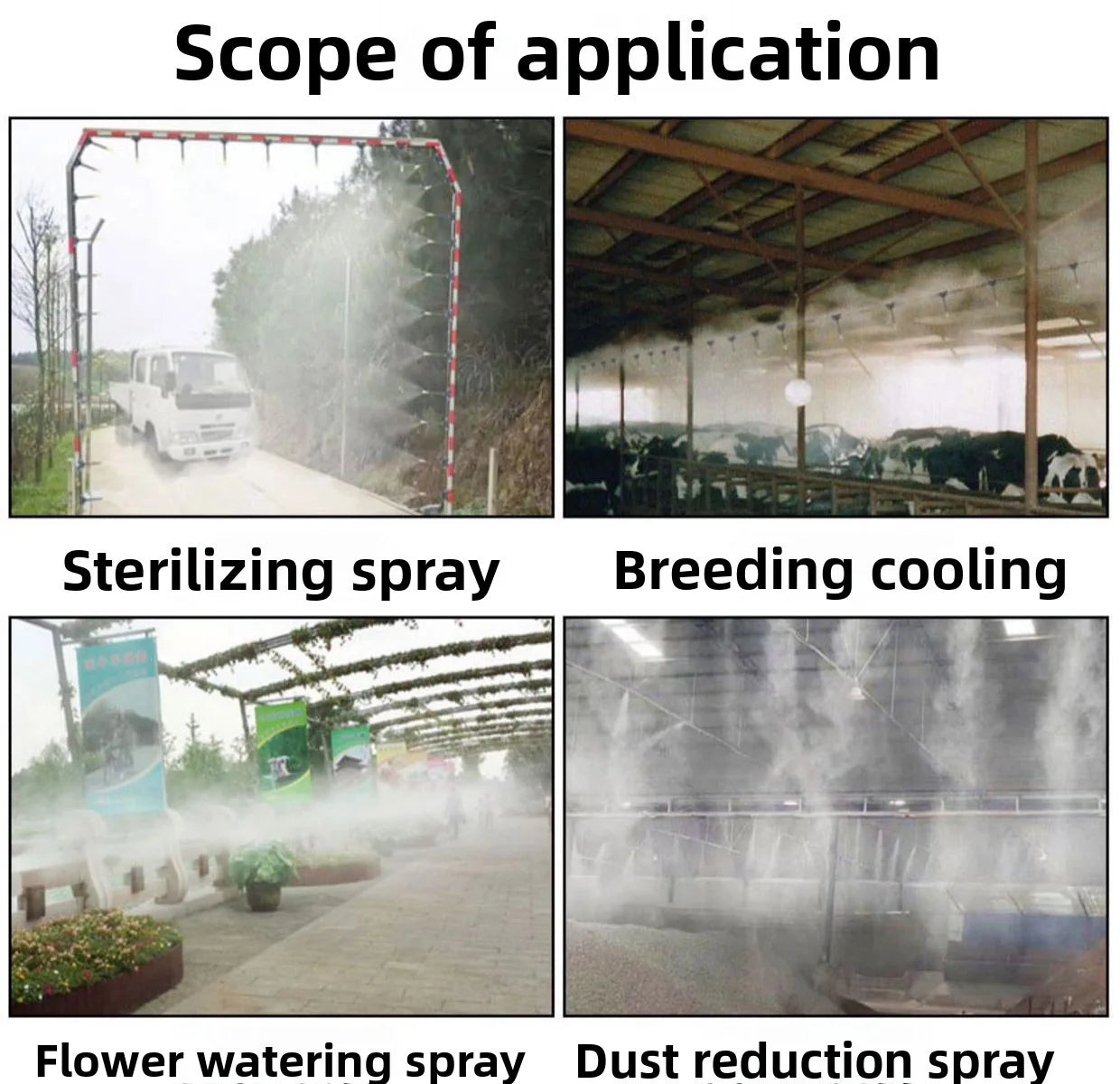 8mm PE Pipe Universal Automatic Irrigation Sprinkler Kit Rotating Copper Nozzle Watering Irrigation Patio Misting Cooling System