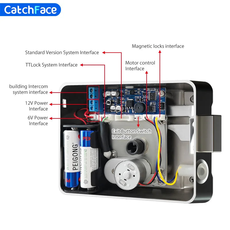 R5 PRO Rust Proof Coating Fingerprint TTLock App Outdoor Lock Remote Control Power Saving Code Smart Door Lock Electric Rim Lock