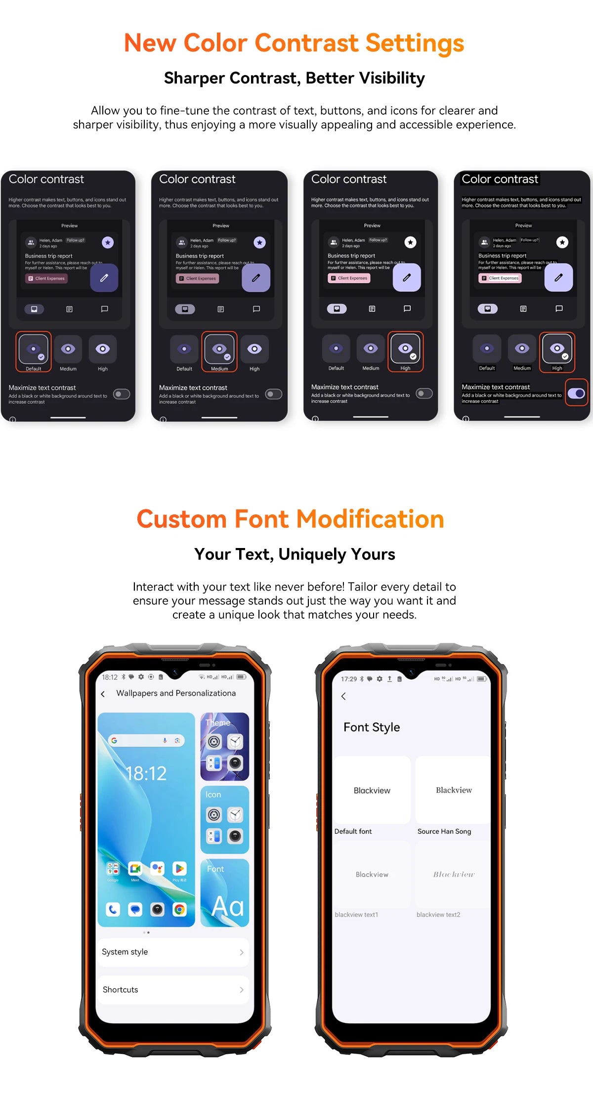 Blackview OSCAL Marine 2 Rugged Smartphone AI, 6.56'' HD+ Display, Unisoc T615,  8GB+128GB, 11000mAh, Android 15 Phone NFC