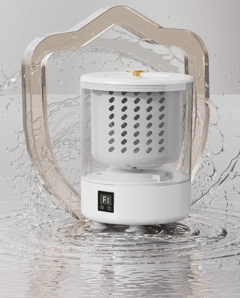 Tidesmit 3L mini portable washing machine with built-in spin drying for underwear and socks in travel laundry use