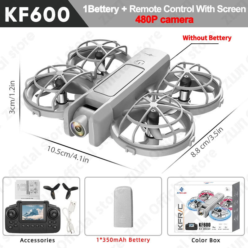 Mini Camera Drone - Optical Flow Control & Foldable Design Screen With Camera Tidesmit