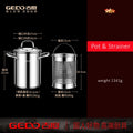 LFGB Certificated Pure 304 Stainless Steel Deep Fryer Oil Save Potato Chip Frying Pot Vegetable Noodle Stewing Pot with Strainer