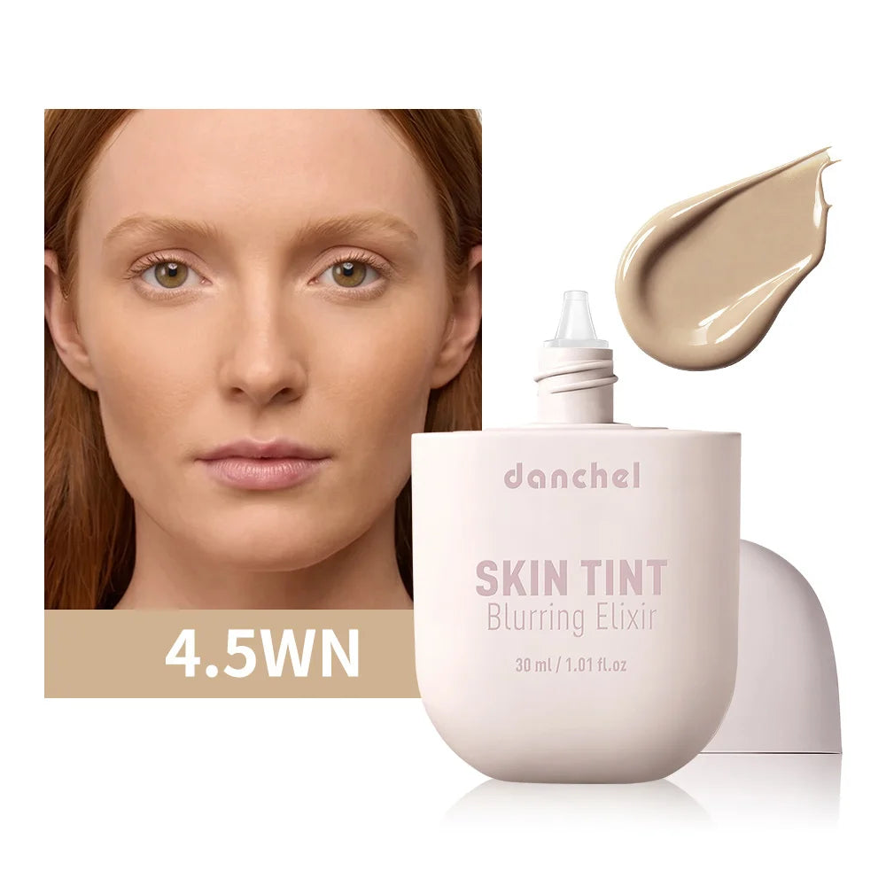 Tidesmit Skin Tint Blurring Elixir Foundation texture close-up showing hydrating full coverage for all skin tones