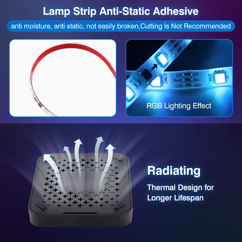2026 New Ambient TV LED Backlight Sync to Screen For 40-85Inch Real-Time Sync LED Light Strip For 4K HDMI-Compatible 2.0 Device