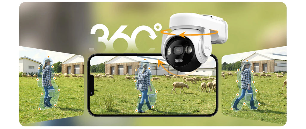 IMOU 4G Sim Solar Camera AOV PT 5MP Security Camera WiFi 360° PTZ Outdoor Camera Human Auto Tracking Battery Surveillance Camera