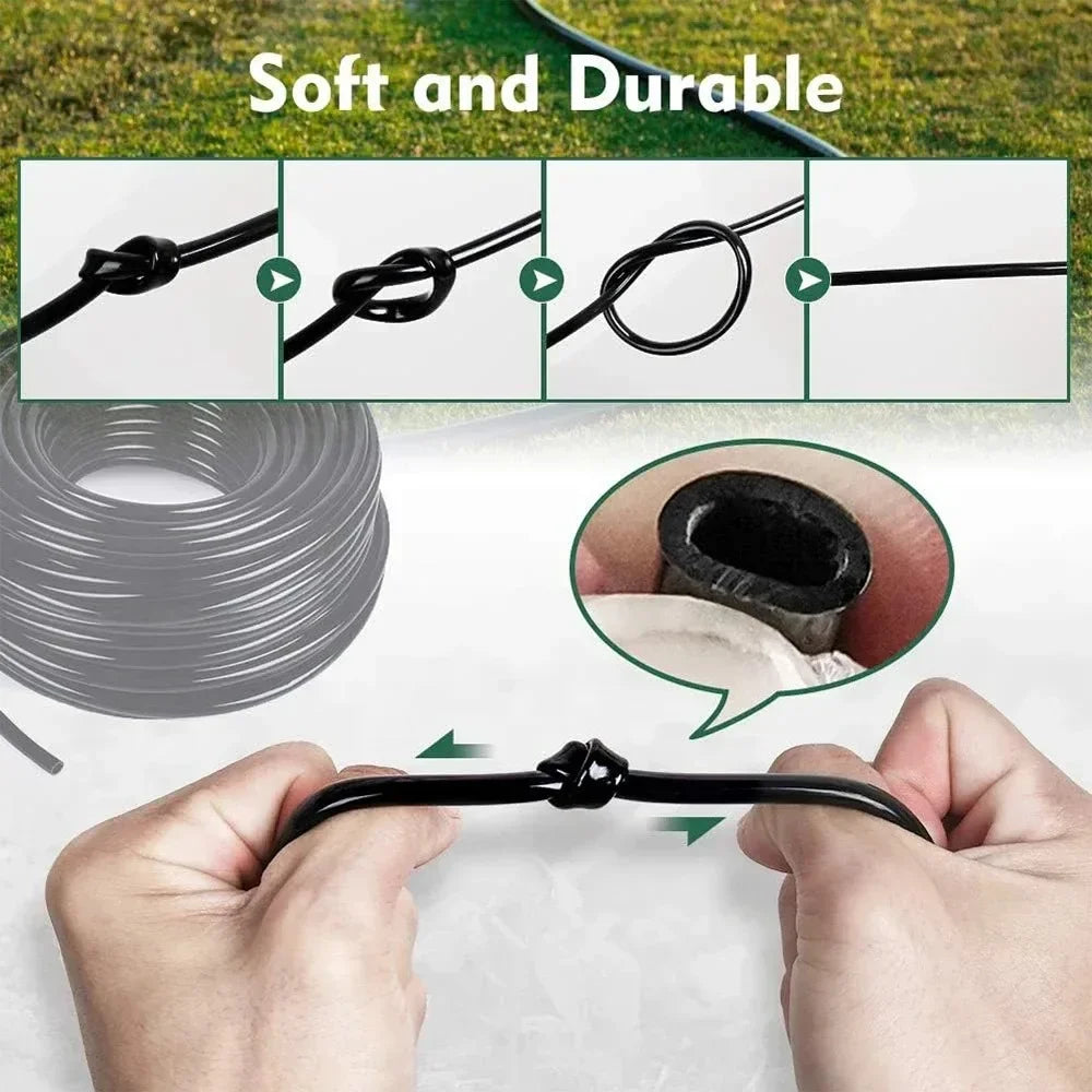 Adjustable Dripper Micro Nozzle Drip Irrigation Accessories PVC Hose DIY Garden Watering System Kit