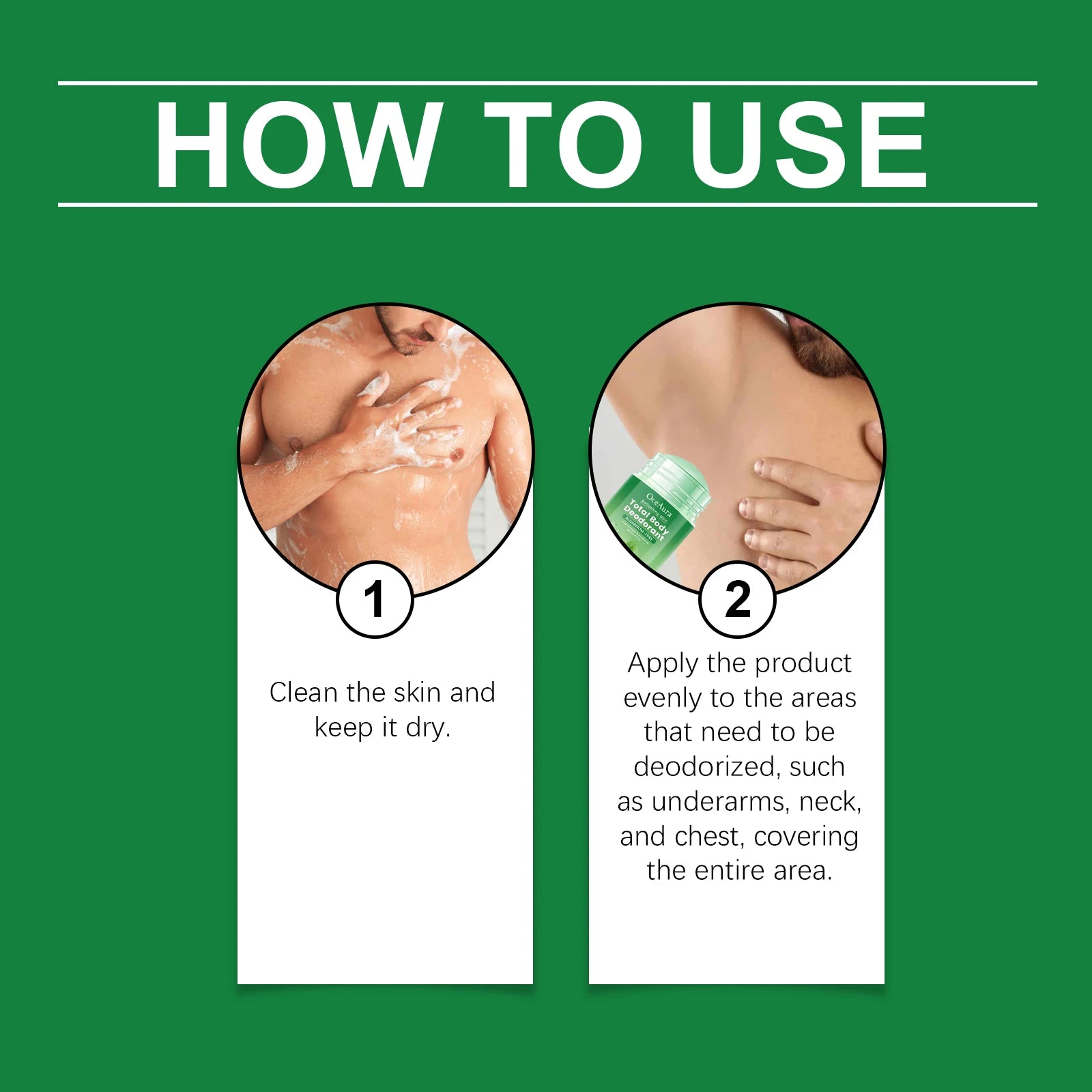Tidesmit Mint Body Care Deodorant Stick for long-lasting freshness, odor purification, and moisturizing daily care.