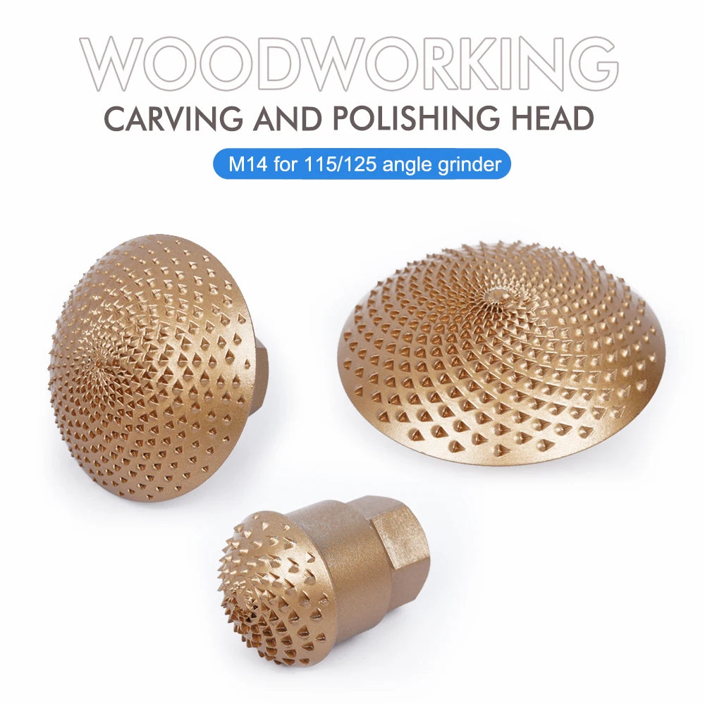 Arc-shaped Woodworking Grinding Head Angle Grinder for Woodworking Wood Grinding and Carving Carbon Steel Grinding Head