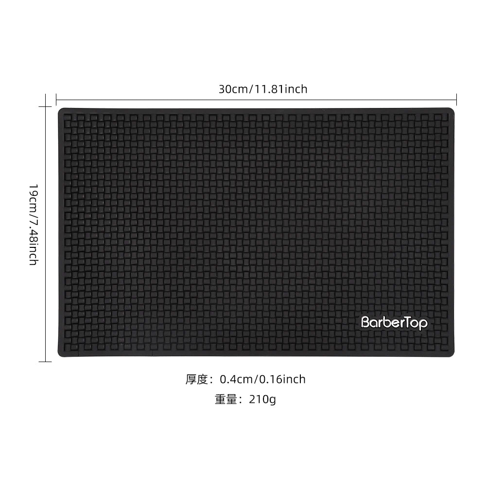 Barber Station Mat Anti-Slip Silicone Heat Resistant Pad - Rose Red Massage Chairs Tidesmit