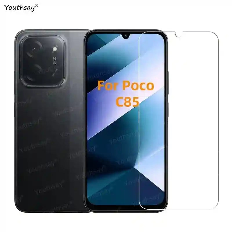 Poco C85 Screen Protector: 9H Tempered Glass & Lens Film Kit AE Tidesmit