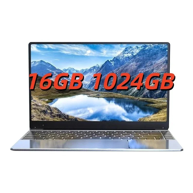 Sleek Original Radiant 15.6'' Laptop Intel N3700 FHD IPS 120Hz,32GB/2TB SSD,5000mAh & Backlit Keyboard