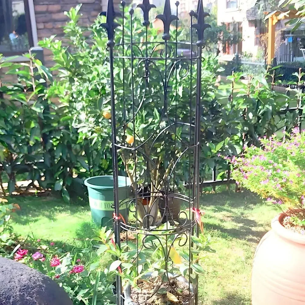 72H x 12W Indoor/Outdoor Potted Plants and Climbing Plants (Black)