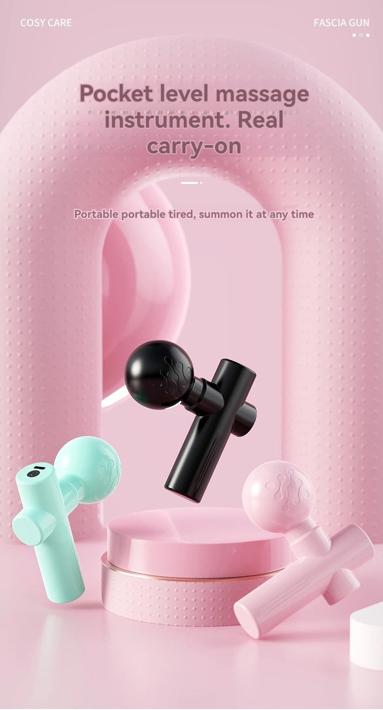Mini Massage Gun for Deep Tissue Muscle Relief - USB Rechargeable Body Shaping Massage Equipment Tidesmit