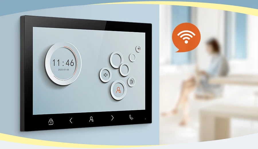 HOMSECUR XM103D 10" WIFI Indoor Monitor for HDS 4 Wire Video Doorphone Entry Intercom