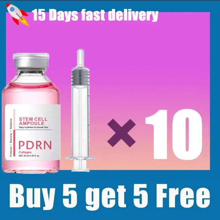 Stem Cell Ampoule Essence, Pink PDRN Ampoule, Collagen Moisturizing Anti-Aging Essence