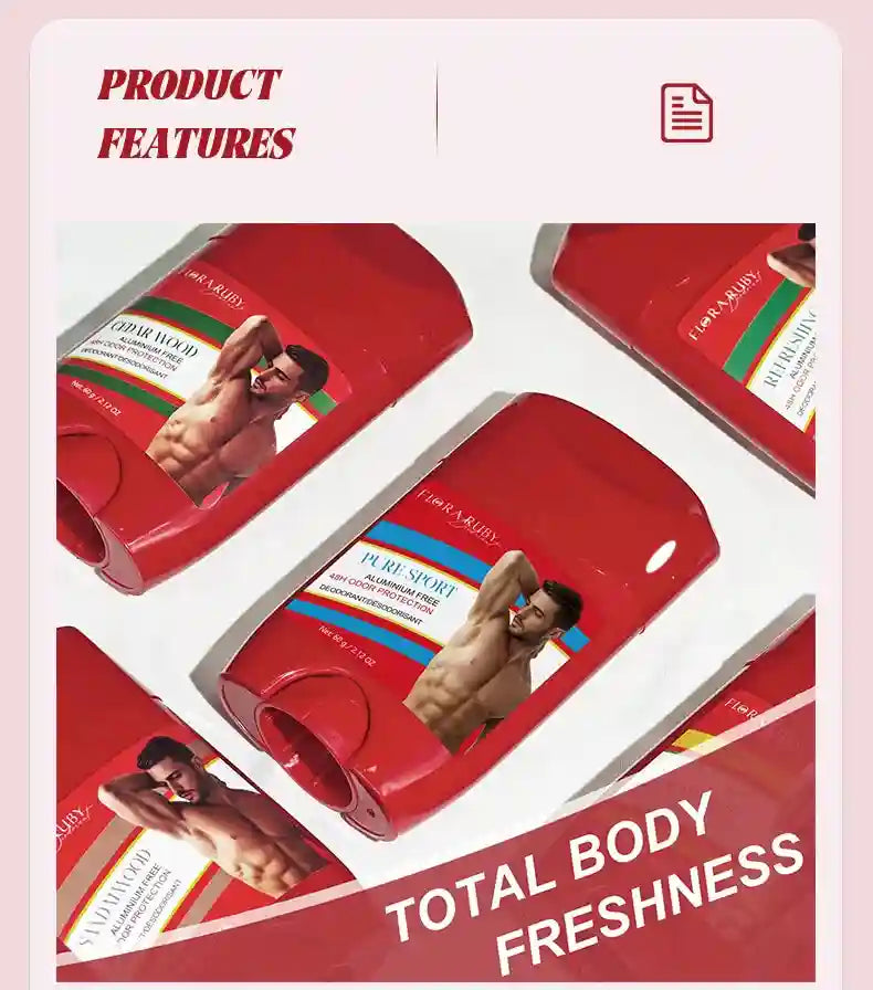 Tidesmit Old Spice Sandalwood aluminum-free deodorant cream for men providing sweat defense and odor protection.