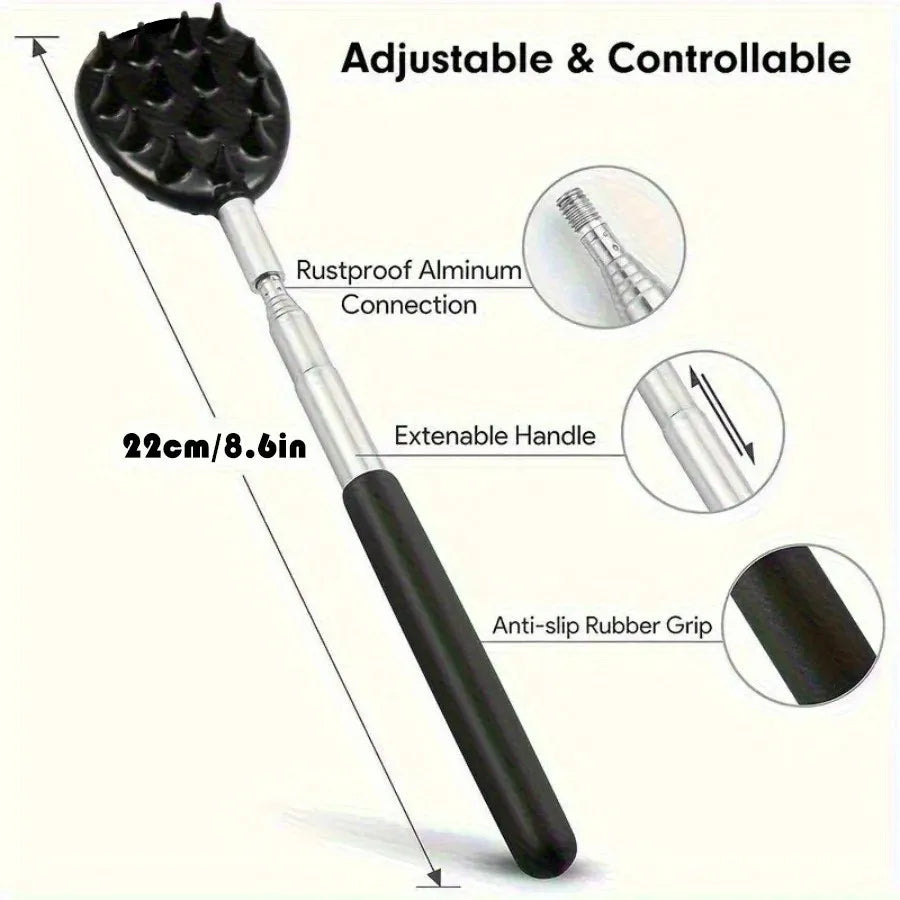 Adjustable Cactus Back Scratcher | Dual Spike Deep Tissue Massager Back Massage Instrument Tidesmit