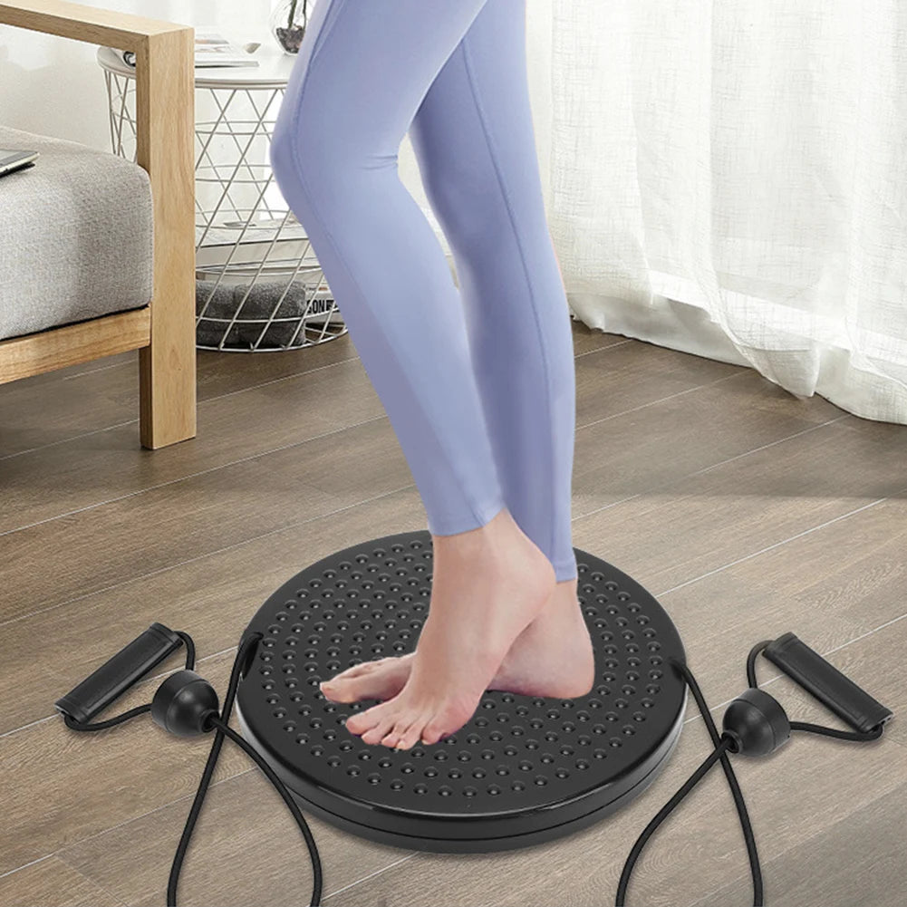 Ab Twist Board with Foot Massage Disc for Core Toning and Slimming Body Shaping Massage Equipment Tidesmit