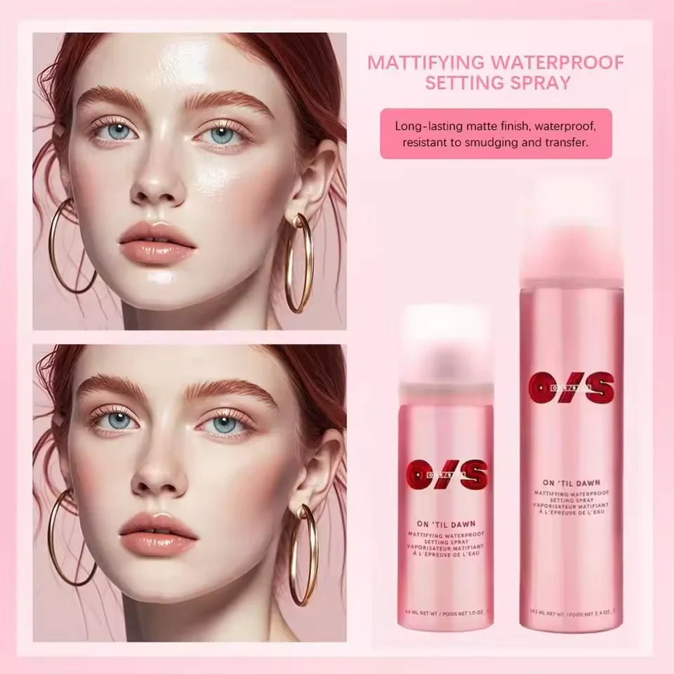 Tidesmit matte setting spray detail view showing waterproof long-lasting primer formula for smooth face makeup