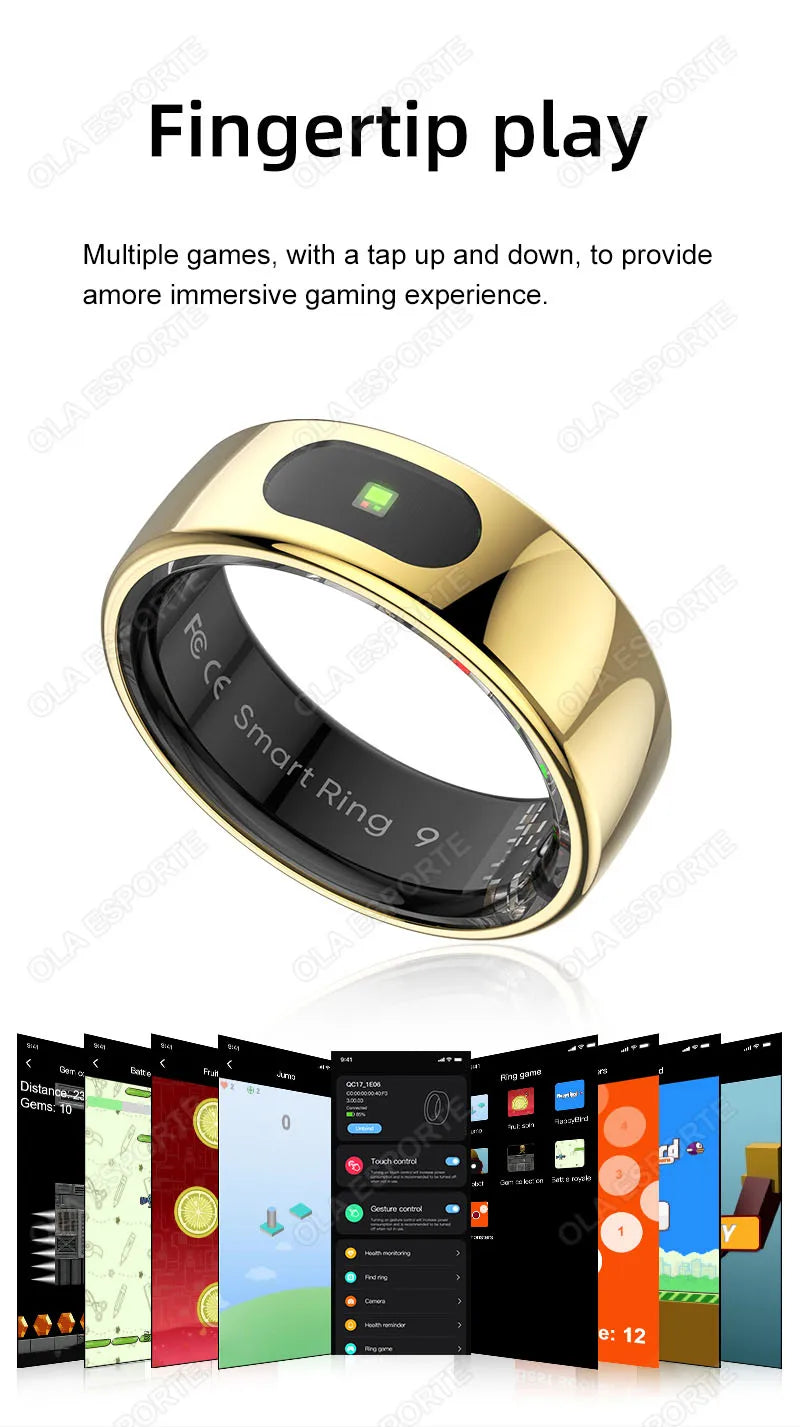 Tidesmit Smart Health Ring - Advanced Heart Rate & Oxygen Monitor Tidesmit