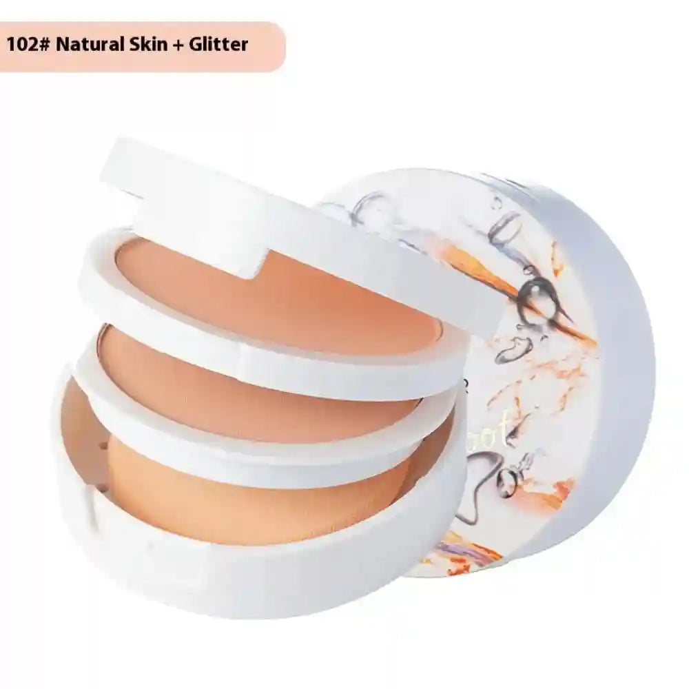 Tidesmit TLM Two-Way Cake Compact Powder matte finish oil control pressed face makeup texture close-up