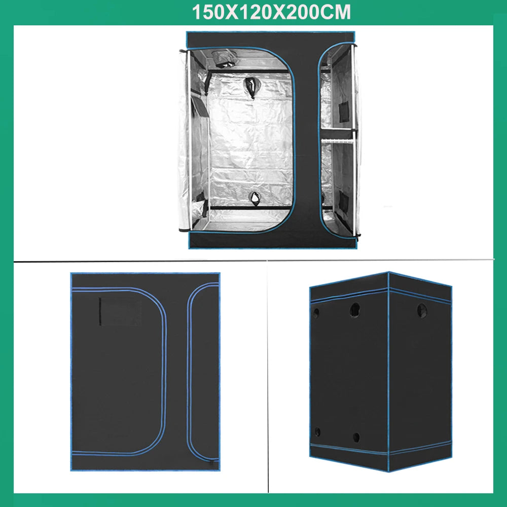 BEYLSION New Growbox Complete Set Air Tent Grow With Dimmable LED Grow Lamps Centrifugal Fans Activated Carbon Air Filter Set