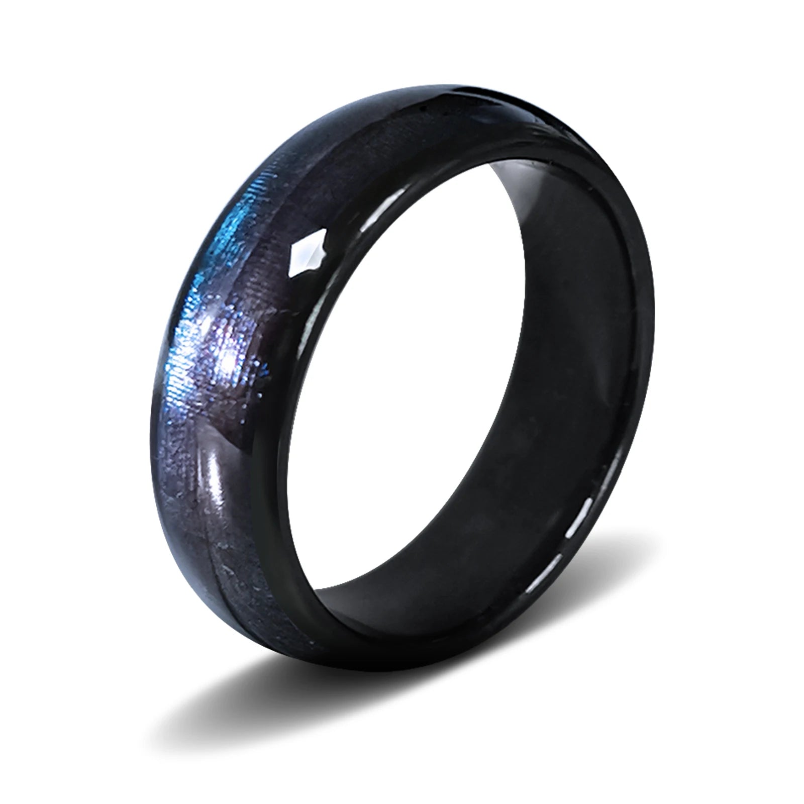 Smart Health Ring Ntag216 Ceramic Programmable Wearable - Tidesmit BLUE US SIZE 6 Tidesmit