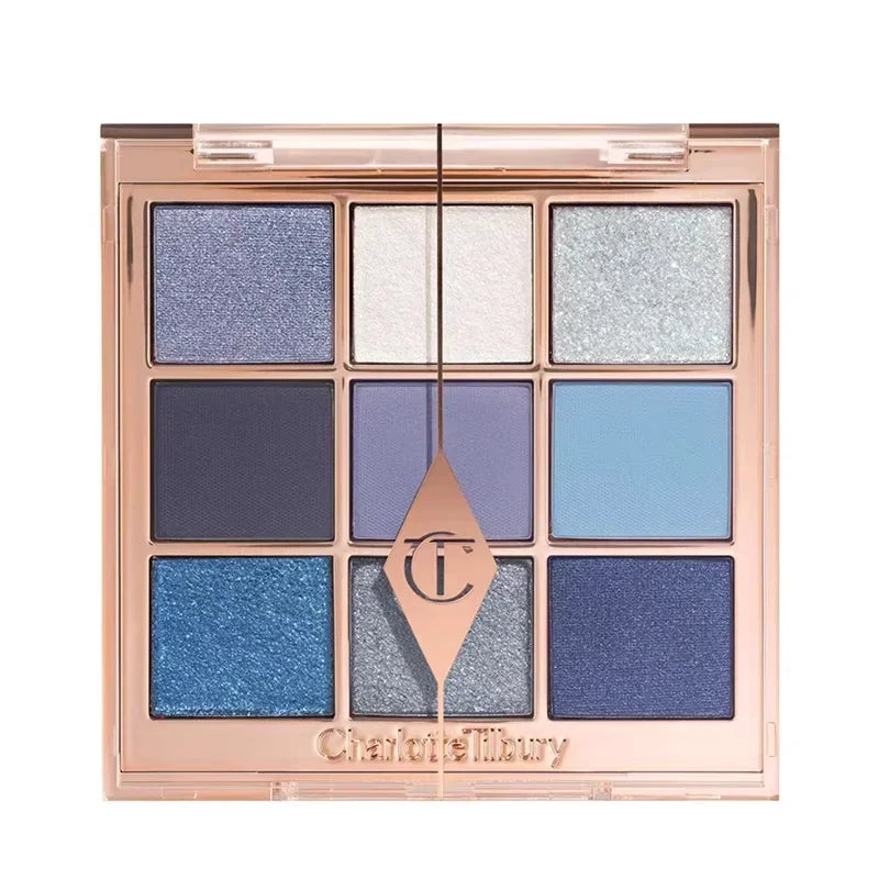 Tidesmit 9 color rose pink eyeshadow palette featuring pearly matte and glitter finishes for versatile eye makeup