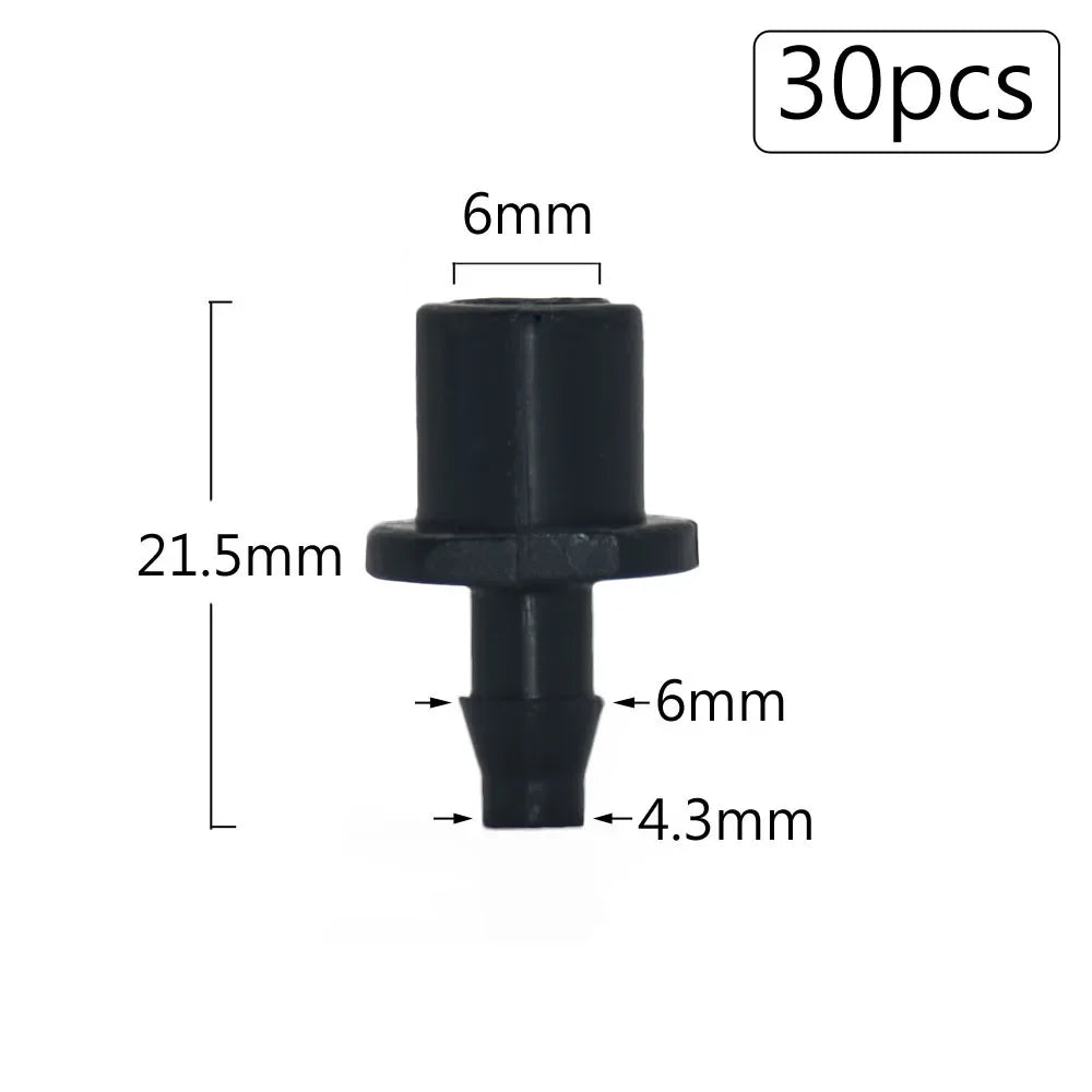 Irrigation Dripper Sprinkler Connector 1/8" 1/4" Hose Barb Tee Elbow Water Pipe Repair  Fitting Garden 3/5 4/7mm Tube Coupler