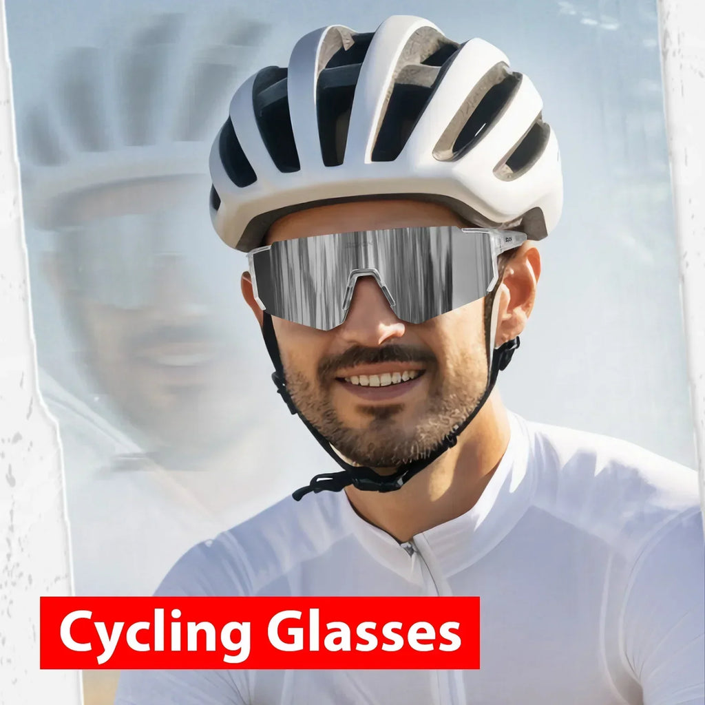 SCVCN Cycling Glasses UV400 Outdoor Sports Sunglasses Men MTB Cycling Glasses Women Road Bike Sunglasses Running Goggles