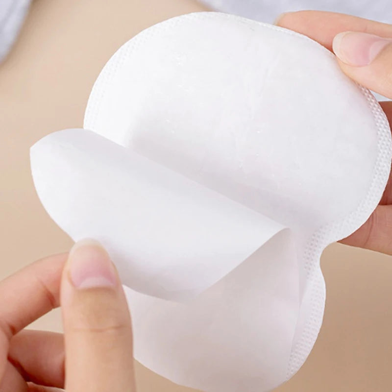 Tidesmit 50pcs disposable unisex underarm sweat pads for effective summer perspiration protection and odor control.