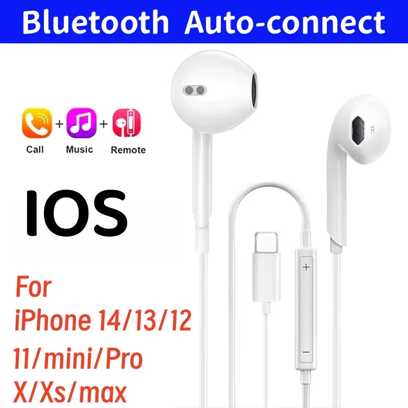 Tidesmit Wired Earphones for USB-C and Lightning Devices - 2 Pack For IOS Tidesmit