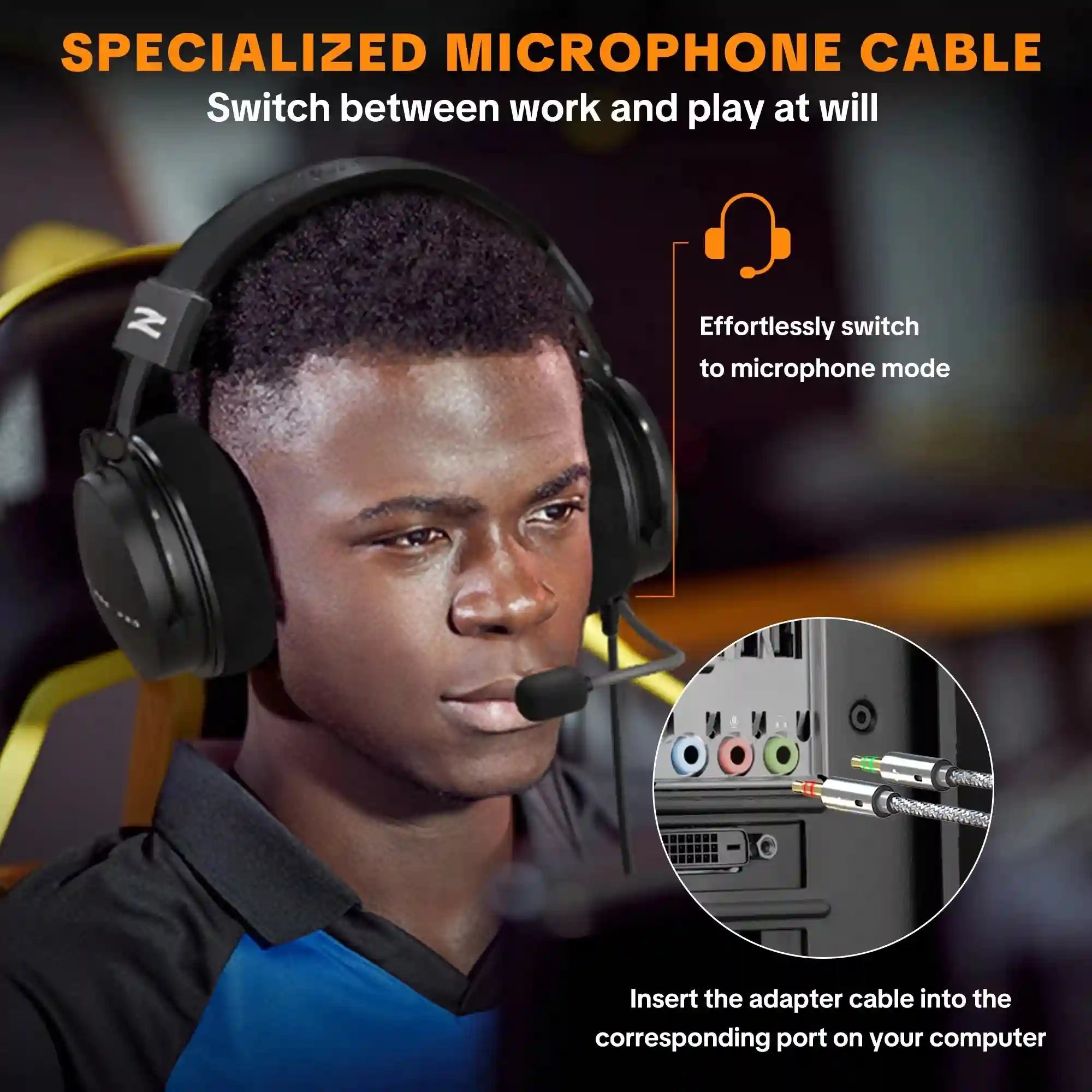 Over-Ear Headphones with Active Noise Cancellation & Mic - W550X Tidesmit