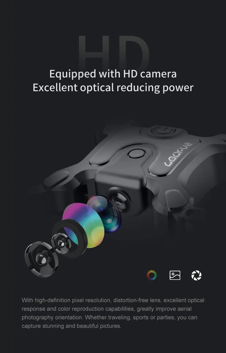 Mini 8K Camera Drone - Foldable FPV Quadcopter with GPS Stability Tidesmit