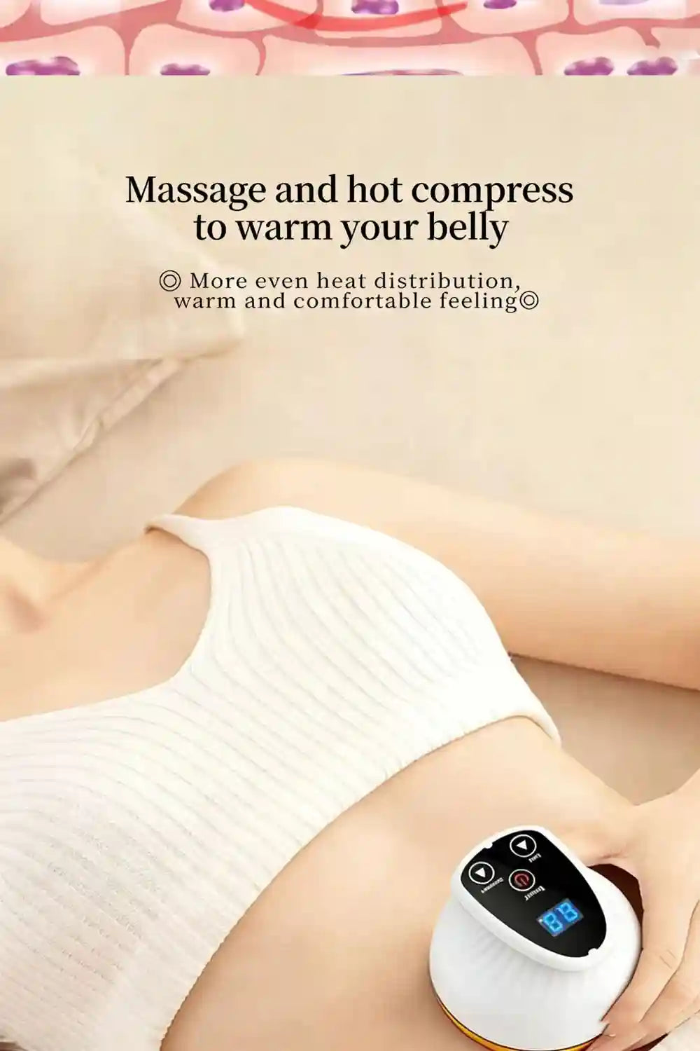 Electric Cupping Massager with Heat Therapy - Tidesmit Wellness Tool Massage Roller Tidesmit