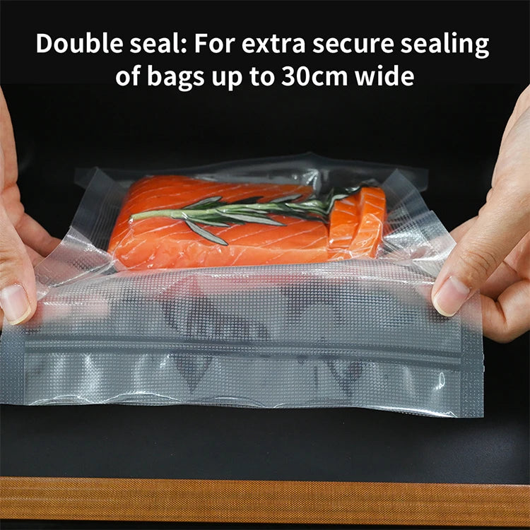 Automatic Chamber Vacuum Sealer Machine, -95Kpa Commercial Food Sealer, 30cm Sealing Width for Dry & Moist Food